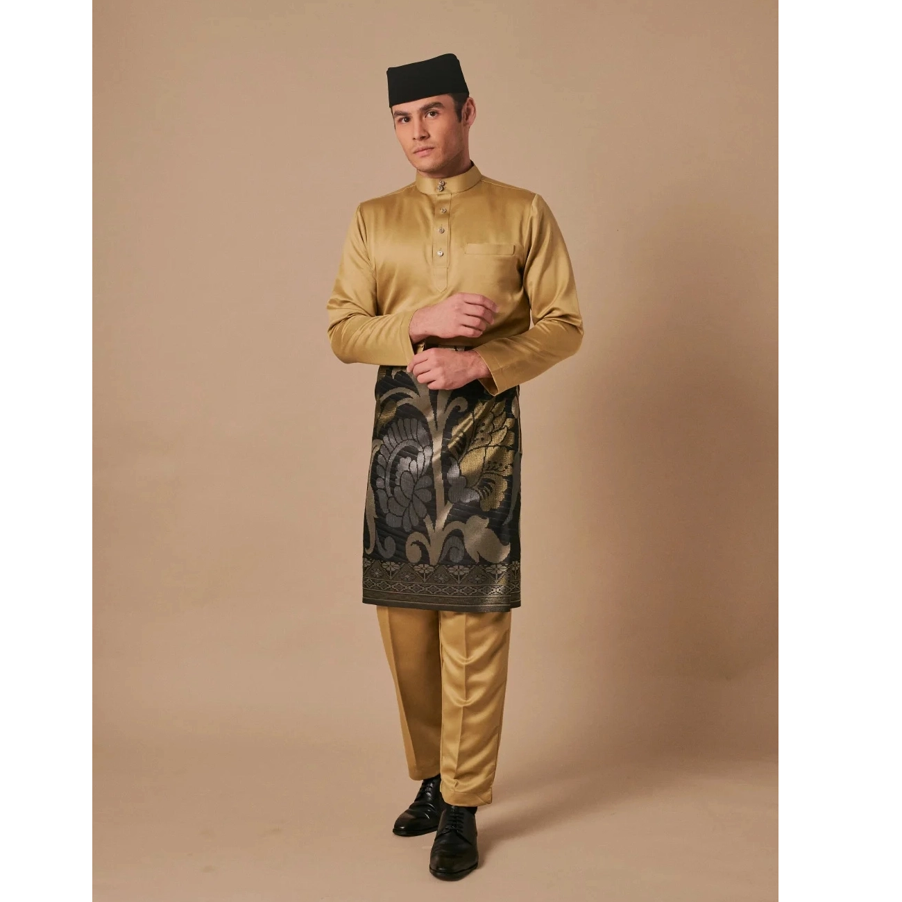 SIPO 2024 EID BAJU MELAYU MODEN IN OLIVE GREEN Buy Baju Melayu 2024