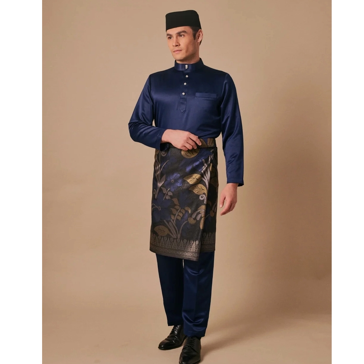 Sipo Eid Baju Melayu Moden In Navy Blue Buy Baju Melayu