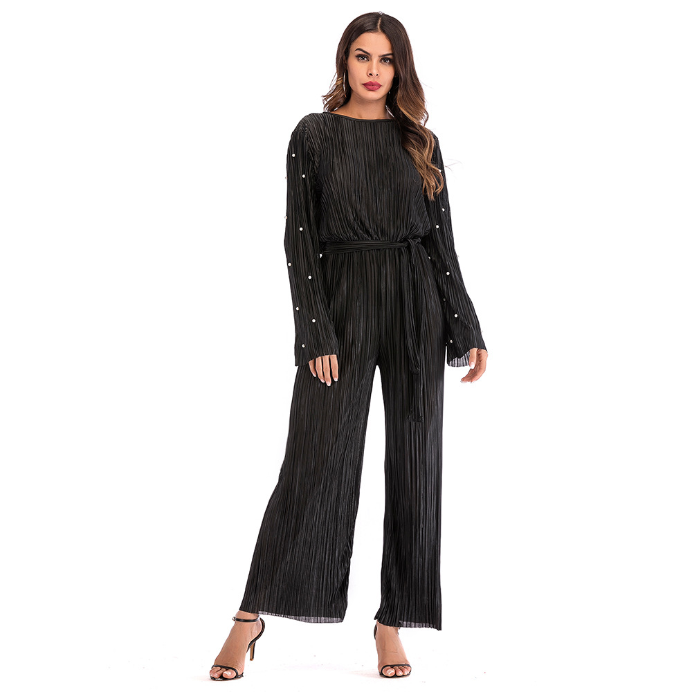 Pantalon Femme Pleated Bodysuit Macacao Feminino Islamic Muslim Bandage Rompers Women Jumpsuit (6) Pantalon Femme Pleated Bodysuit Macacao Feminino Islamic Muslim Bandage Rompers Women Jumpsuit (6)