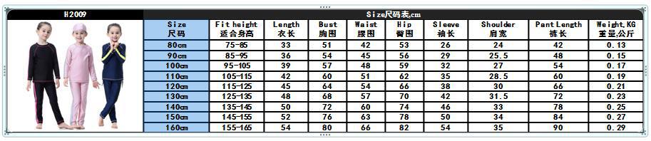Girls Kids Traditional Fashion Monochrome Line Stitching Design Muslim Islamic Swimsuit Swimwear (2) Girls Kids Traditional Fashion Monochrome Line Stitching Design Muslim Islamic Swimsuit Swimwear (2)