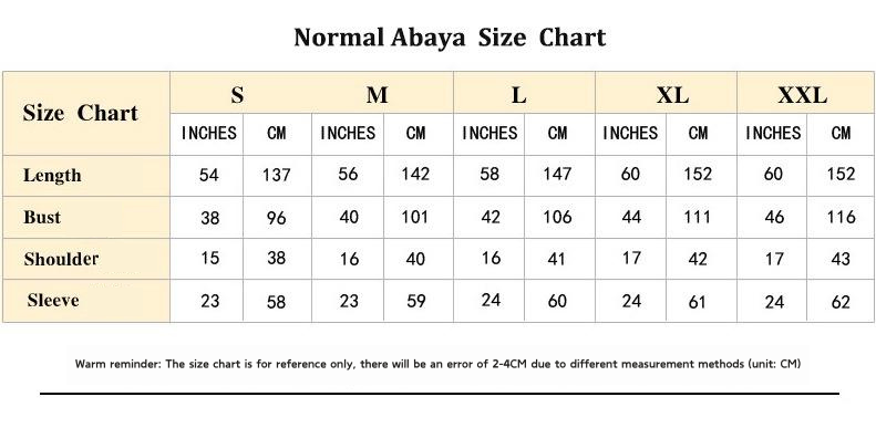 Warm reminder The size chart is for reference only, there will be an error of 2-4CM due to different measurement methods (unit CM) (1)