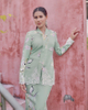 SIPO LAVISH LEBARAN 2024 KEBAYA MODEN WOMAN KABAYA DRESS MINT GREEN