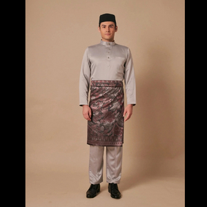 SIPO 2024 EID BAJU MELAYU MODEN IN LIGHT GREY