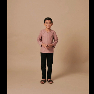 SIPO 2024 EID KURTA KIDS IN DUSTY PINK