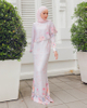SIPO LAVISH LEBARAN 2024 BAJU KURUNG - BLUEYISH PEACH 