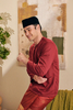 SIPO 2024 EID BAJU MELAYU ROUND NECK IN MAROON