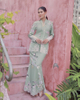 SIPO LAVISH LEBARAN 2024 KEBAYA MODEN WOMAN KABAYA DRESS MINT GREEN