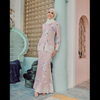 SIPO LAVISH LEBARAN 2024 KEBAYA MODEN WOMAN KABAYA DRESS PINKY