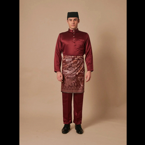 SIPO 2024 EID BAJU MELAYU MODEN IN MAROON