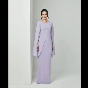 SIPO TIMELESS RAYA 2024 CHIFFON SEQUIN LACE BAJU KURUNG-LILAC
