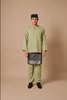 SIPO 2024 EID BAJU MELAYU ROUND NECK IN GREEN TEA
