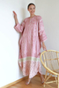 Malaysia wholesale peach georgette long sleeves Kaftan - pink