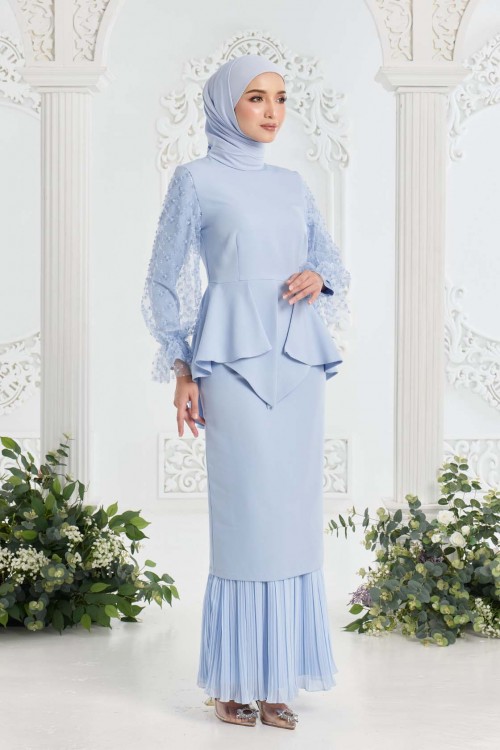 Evelina Kurung Baby Blue