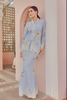 SIPO LAVISH LEBARAN 2024 KEBAYA MODEN WOMAN KABAYA DRESS BABY BLUE