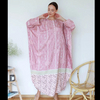 Malaysia wholesale peach georgette long sleeves Kaftan - pink
