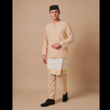 SIPO 2024 EID BAJU MELAYU ROUND NECK IN LINEN BEIGE
