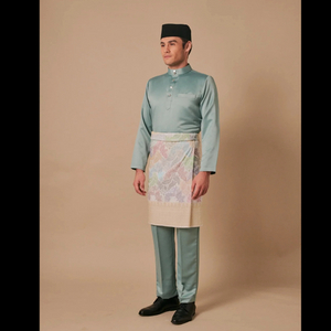 SIPO 2024 EID BAJU MELAYU MODEN IN DUSTY GREEN