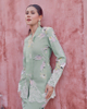 SIPO LAVISH LEBARAN 2024 KEBAYA MODEN WOMAN KABAYA DRESS MINT GREEN