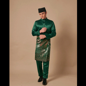 SIPO 2024 EID BAJU MELAYU MODEN IN EMERALD GREEN