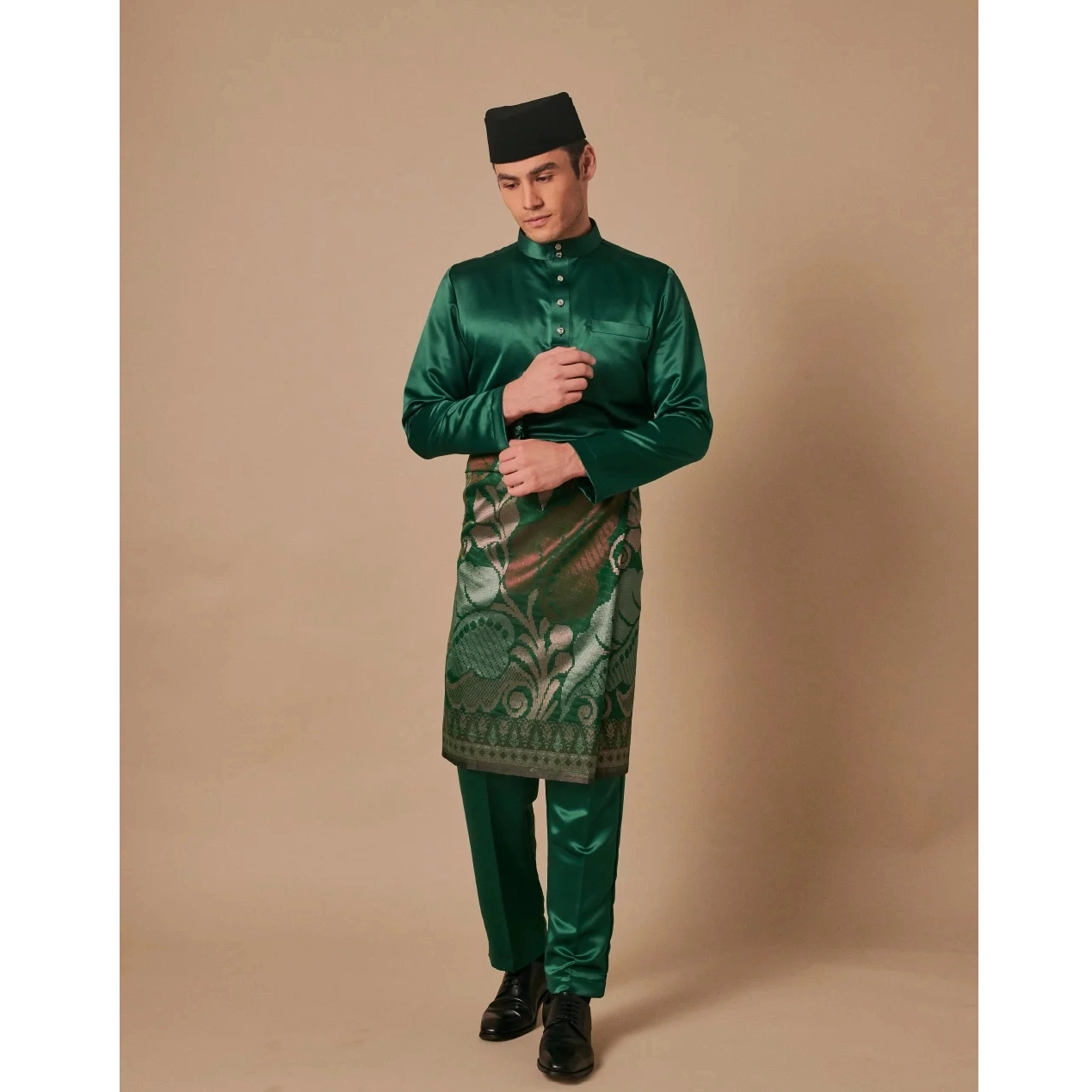 SIPO 2024 EID BAJU MELAYU MODEN IN EMERALD GREEN