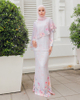 SIPO LAVISH LEBARAN 2024 BAJU KURUNG - BLUEYISH PEACH 