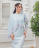 SIPO LAVISH LEBARAN 2024 BAJU KURUNG - BABY BLUE