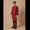 SIPO 2024 EID BAJU MELAYU ROUND NECK IN MAROON