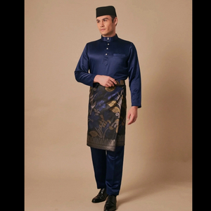 SIPO 2024 EID BAJU MELAYU MODEN IN NAVY BLUE