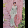 SIPO LAVISH LEBARAN 2024 KEBAYA MODEN WOMAN KABAYA DRESS MINT GREEN