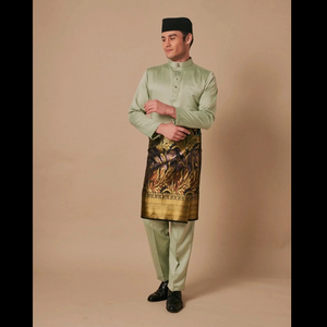 SIPO 2024 EID BAJU MELAYU MODEN IN SAGE GREEN