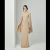 SIPO TIMELESS RAYA 2024 CHIFFON SEQUIN LACE BAJU KURUNG-KHAKI