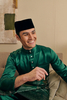 SIPO 2024 EID BAJU MELAYU MODEN IN EMERALD GREEN