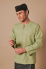 SIPO 2024 EID BAJU MELAYU ROUND NECK IN GREEN TEA