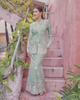 SIPO LAVISH LEBARAN 2024 KEBAYA MODEN WOMAN KABAYA DRESS MINT GREEN