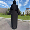 SIPO Summer Hot Selling New Designs 2023 Luxury Open Abaya Black Frauen Muslimisches Kleid