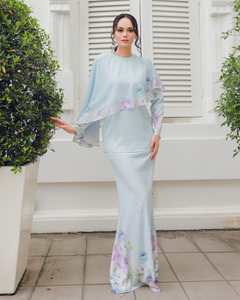 SIPO LAVISH LEBARAN 2024 BAJU KURUNG - BABY BLUE
