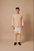 SIPO 2024 EID BAJU MELAYU ROUND NECK IN LINEN BEIGE