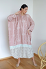 Malaysia wholesale peach georgette long sleeves Kaftan - Light Brown