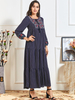  Dubai Women Borka Kebaya Maleisie Vetement Femme Islamic Clothing Turkish Embroidery Prayer Clothes Modest Vêtements Robe Femme Musulman Maxi Dress Open Abaya