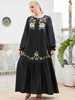 Women Hijabi Fashion Turkish Burqa Femme Fabric Modest Kaftan Borka Vetements Muslim Dresses Cotton Musulmane Turkish Islamic Clothing Dubai Burka Maxi Dress Abaya