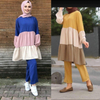  Printing Top Maxi Suit Burka Pants Thobe 2pieces Islamic Clothing Women 2022 Kurti Two Piece Prayer Dubai Modest Muslim Blouse Set