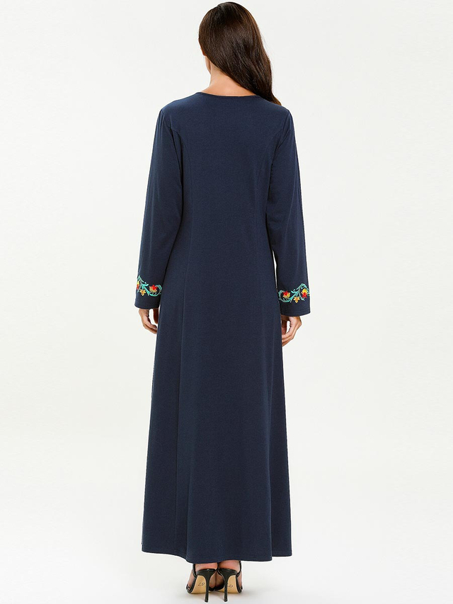  Jilbab Burka Dubai Plus Size Muslim Kaftan Burqa Modest 2022 Printing Jalabiya Thobe Modern Cotton Islamic Clothing Fashion Arabic Women Maxi Dress Abaya