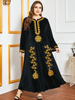  Modest Thobe Printing Cotton Burka Dubai Women Kaftan Burqa Plus Size Arabic Fashion Muslim 2022 Islamic Clothing Jilbab Jalabiya Modern Maxi Dress Abaya