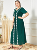  Modern Burka 2022 Printing Thobe Muslim Women Cotton Dubai Fashion Islamic Clothing Jilbab Burqa Kaftan Modest Arabic Plus Size Jalabiya Maxi Dress Abaya