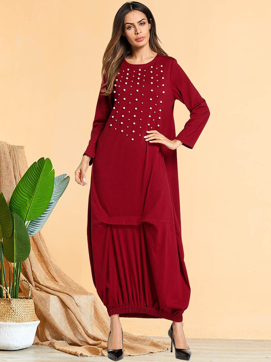  Vetements Islamic Clothing Dubai Women Turkish Burka Borka Muslim Dresses Kaftan Femme Kaftan Musulmane Burqa Hijabi Turkish Modest Maxi Dress Abaya