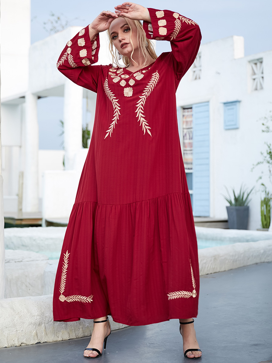  Islamic Clothing Prayer Clothes Kebaya Maleisie Borka Dubai Turkish Women Robe Femme Musulman Modest Vêtements Embroidery Vetement Femme Maxi Dress Abaya