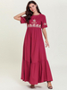  Prayer Clothes Kebaya Maleisie Embroidery Dubai Vetement Femme Robe Femme Musulman Women Vêtements Modest Islamic Clothing Turkish Borka Maxi Dress Abaya