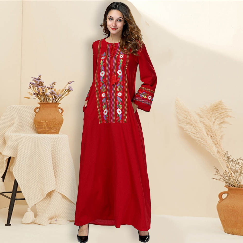 Kebaya Maleisie Vêtements Borka Turkish Robe Femme Musulman Modest Prayer Clothes Islamic Clothing Vetement Femme Embroidery Dubai Women Maxi Dress Abaya