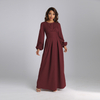 2022 New Slim And Waist Pure Color Elegant Long Skirt Muslim Abaya