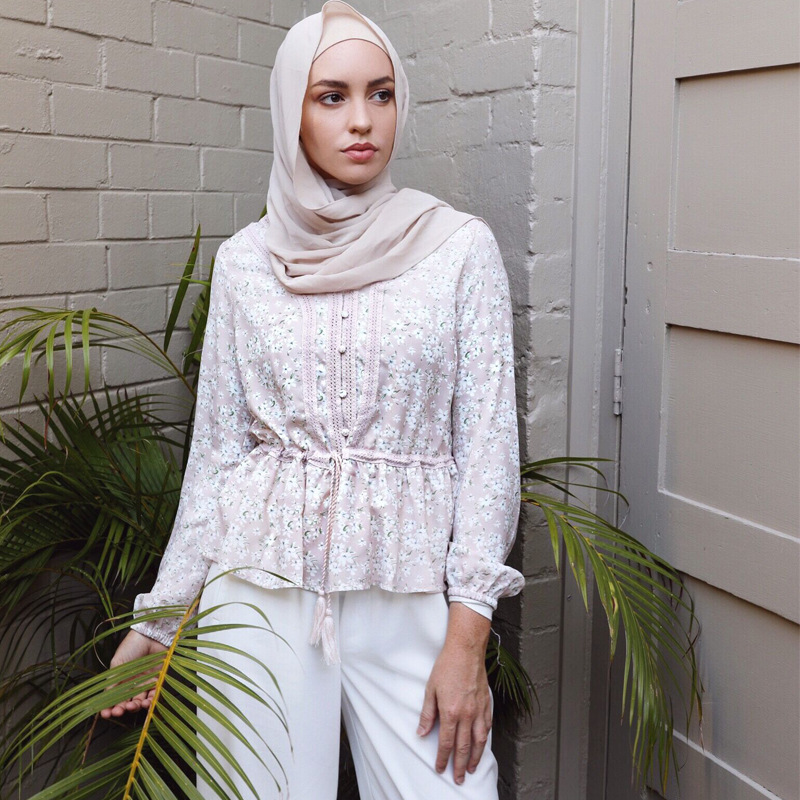2022 Modern Malaysia New Arabic Design Dubai Islamic Casual Women Modest Shirt